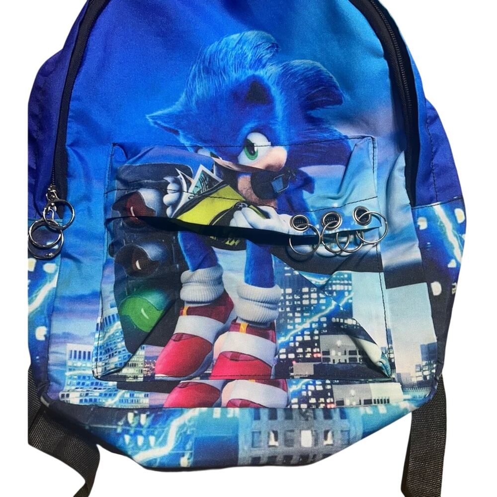 Blue Sonic the Hedgehog Backpack
